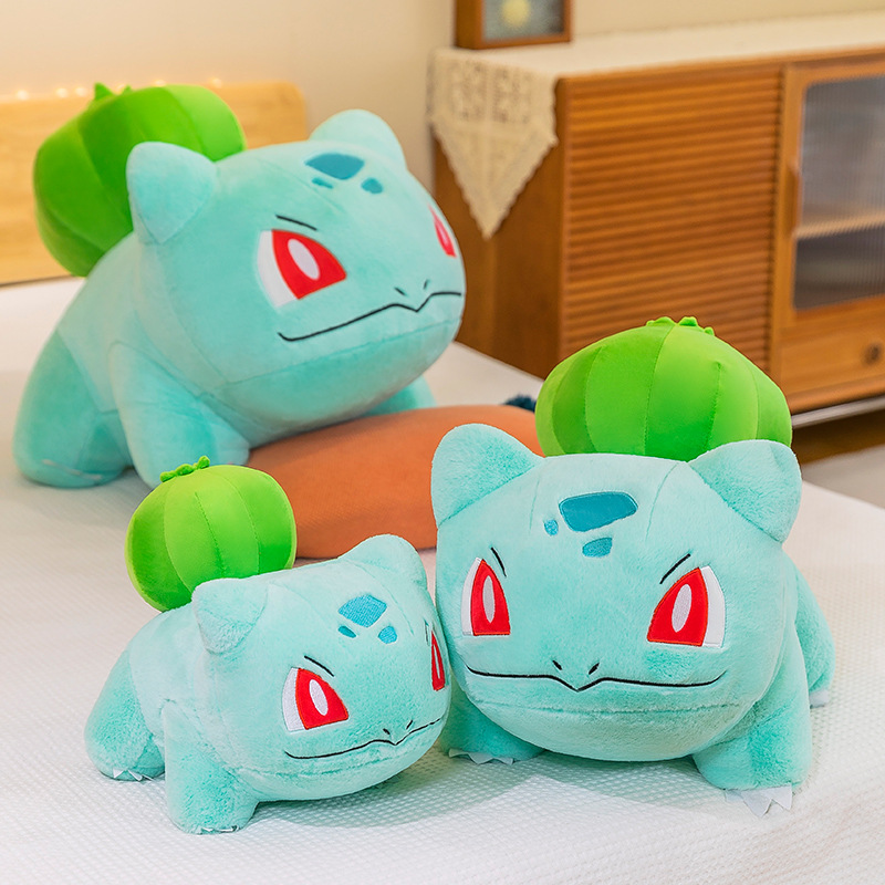 POKEMON 30~60cm Pokemon Bulbasaur Plush Toy, Soft Green Stuffed Animal Anime Plushie Doll, Kawaii Hugging Sleeping Pillow Kids Birthday Christmas Gift - view 5