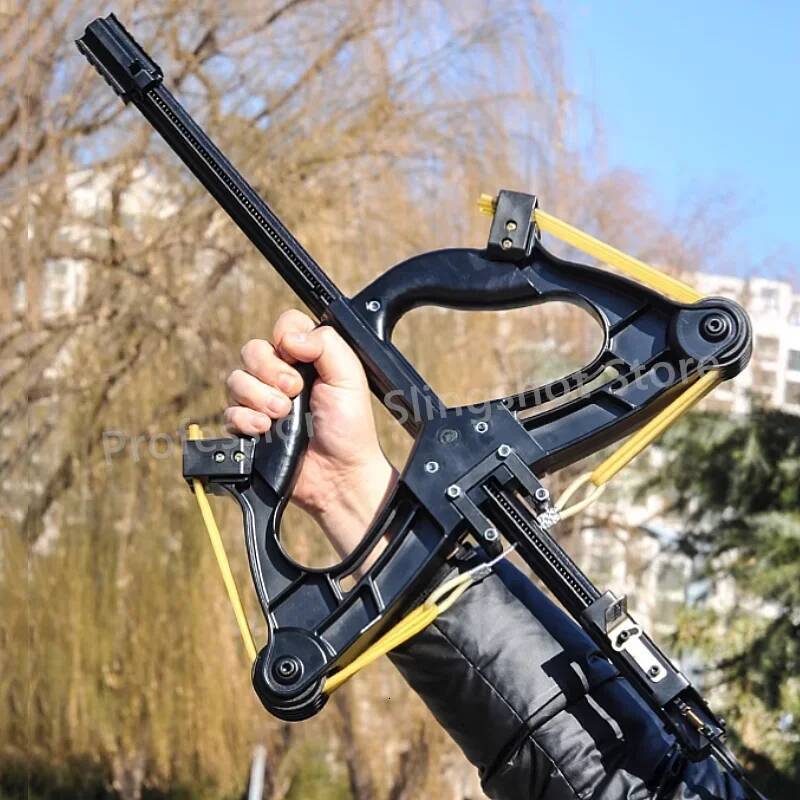 Continuous metal composite 60 pound steel ball aiming pulley bow professional outdoor hunting shooting slingshot W260629 W260707 - view 6
