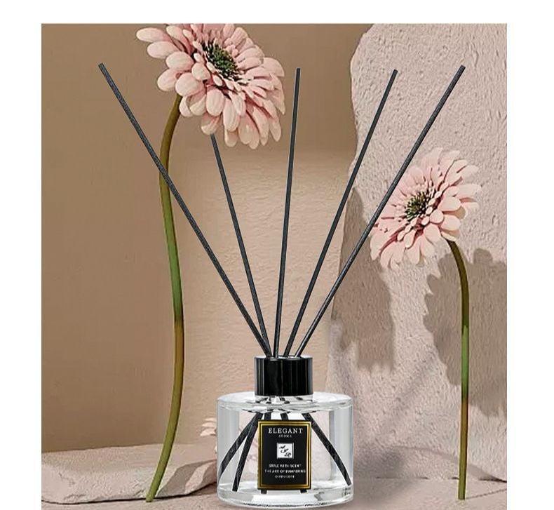 165ML Reed Diffusers Set with 5pcs Aroma Fiber Sticks Glass BottleLime basil citrus/NeroliNo Fire Aromatherapy Oil Sets X250203 ddmymarket