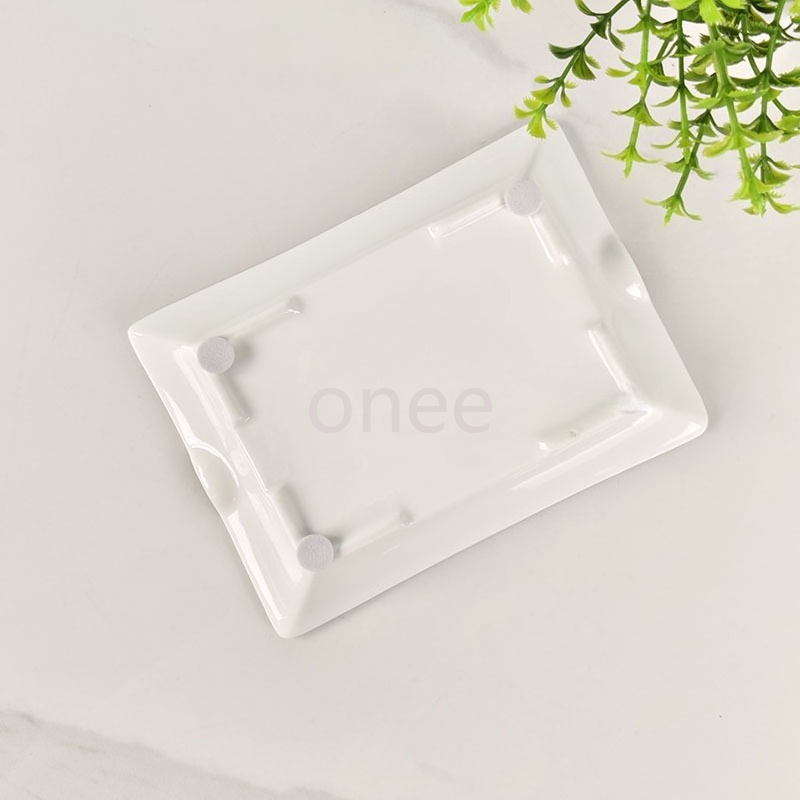 Cigar Ashtray Home Living Room Decor Stylish Bone China Tray Hotel and Office Ashtray Creative Ceramic Cigarette Dish Gift Available in 3 sizes - view 5