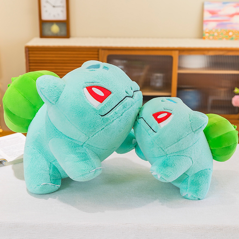 POKEMON 30~60cm Pokemon Bulbasaur Plush Toy, Soft Green Stuffed Animal Anime Plushie Doll, Kawaii Hugging Sleeping Pillow Kids Birthday Christmas Gift - view 4