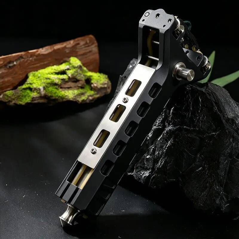 High Precision 3D Automatic Loading Rapid Fire Slingshot Outdoor Sports Entertainment Powerful Hunting Tool W260629 W260707