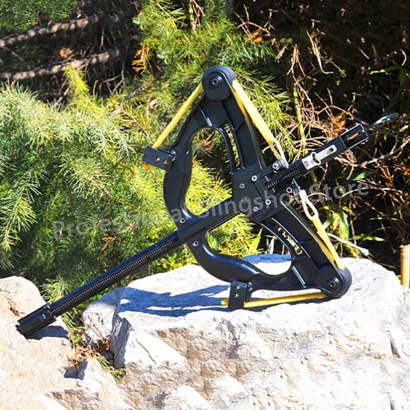 Continuous metal composite 60 pound steel ball aiming pulley bow professional outdoor hunting shooting slingshot W260629 W260707