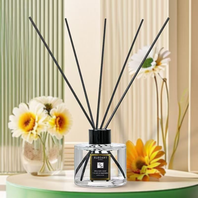 165ML Reed Diffusers Set with 5pcs Aroma Fiber Sticks Glass BottleLime basil citrus/NeroliNo Fire Aromatherapy Oil Sets X250203 ddmymarket