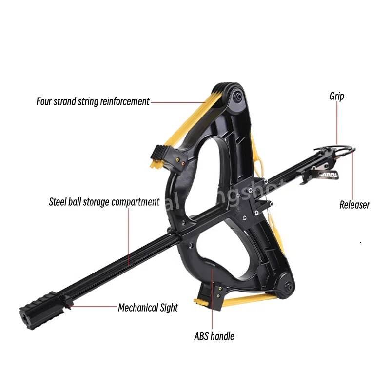 Continuous metal composite 60 pound steel ball aiming pulley bow professional outdoor hunting shooting slingshot W260629 W260707 - view 4