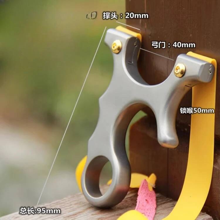 TC21 Titanium Alloy Is A High-end Precise Flat-leather Quick-press Pocket Slingshot for Outdoor Camping EDC Tool W260629 W260707 - view 6