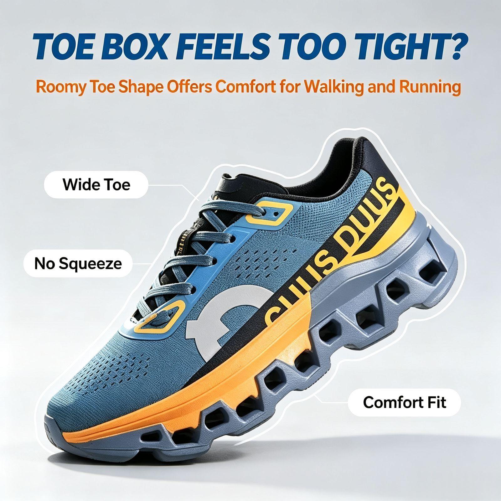 CUUS DUUS Mens Four Colors Breathable Perforated Mesh Running Shoes Hollow Groove Shock Absorbing Thick Outsole For Outdoor Jogging Gym Training Daily - view 7