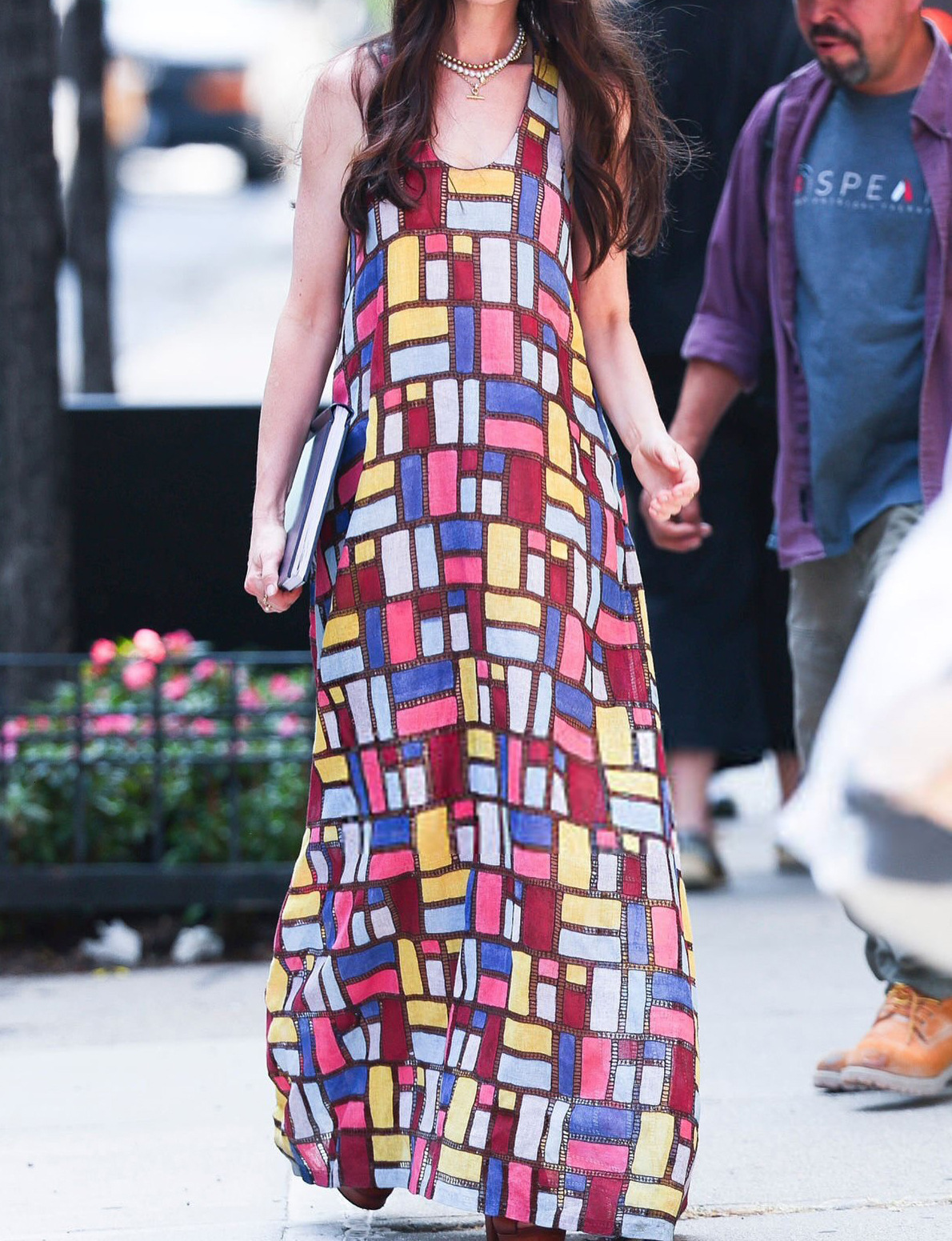 New European and American style cross - border elegant and trendy sleeveless fashion long dress with colorful print and loose fit for women - view 3