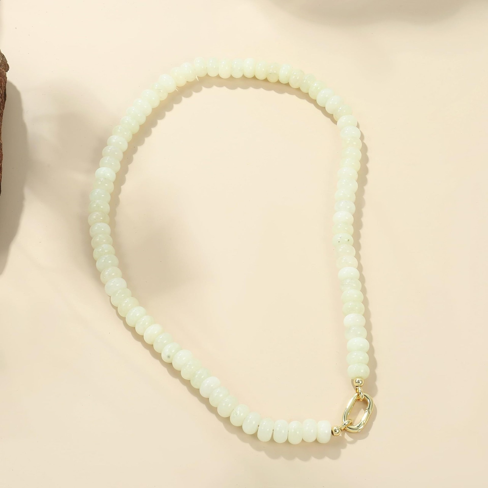 Colorful semi stone necklace 5 * 8mm natural stone bead necklace fashionable handmade jewelry 241017 - view 3