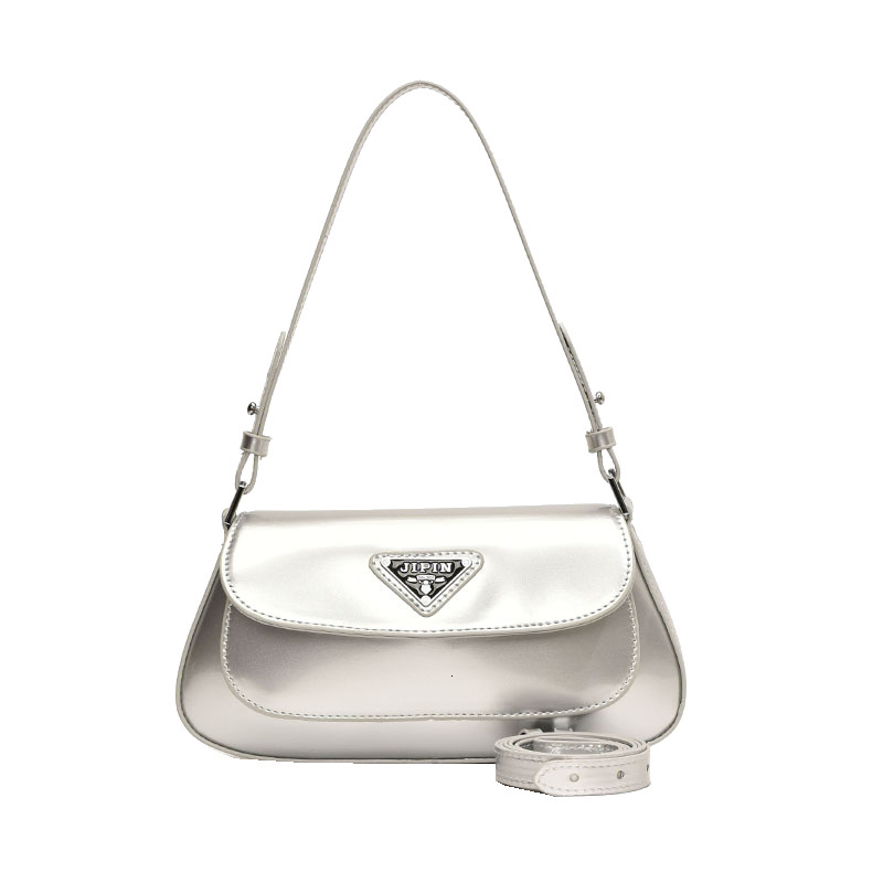 Luxury Brand Designer Bag New Underarm Patent Leather European And American Baguette Handbag Luxury Trendy P Home Simple Ins High-End Single Shoulder  - view 6