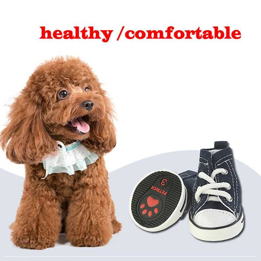 Pet Dog Shoes Denim Canvas Sneaker Puppy Sporty Cloth Shoes Pink Blue Pet Dog Boots lovely Shoes for small dogs C260721 - view 6