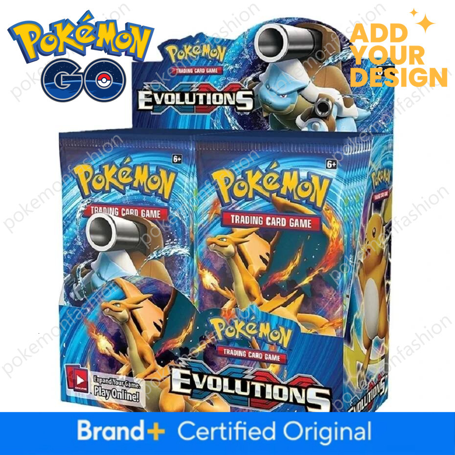 Newest 324Pcs Cards Sun & Moon XY Evolutions Pokemon Booster Box Collectible Tradiner Card Game toy for children