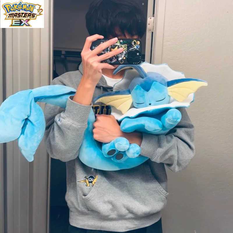 Adorable Pokemon Plush Jazwares Australia Sleep Vaporeon Doll Pikachu Eeveelution Eevee Evoli Evolution Animal Doll Gift L260722T805 - view 3