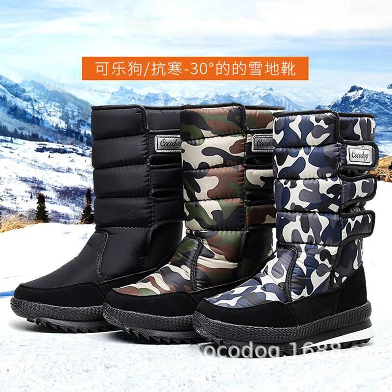 Snow Platform Thick Plush Waterproof Non-slip Boots Fashion Women Winter Shoes top quality Warm Fur Botas mujer - view 5