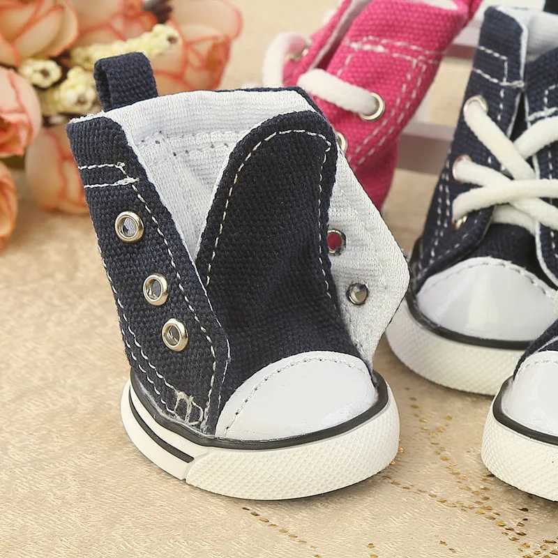 Pet Dog Shoes Denim Canvas Sneaker Puppy Sporty Cloth Shoes Pink Blue Pet Dog Boots lovely Shoes for small dogs C260721 - view 3