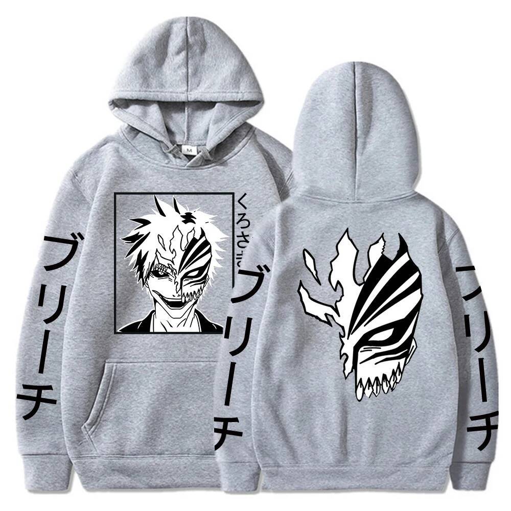 Urahara Kisuke Anime Harajuku Hoodies Gothic Cartoon Manga Mask Boy Graphic Men Women Winter Long Sleeves Sweatshirts 26Y0723 - view 6