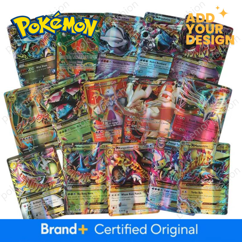 Pokemon card 60/100Pcs English Pokemon GX Tag Team Vmax EX Mega Shining Game Battle Carte Trading Collection Cards Toys Children Gifts - view 4
