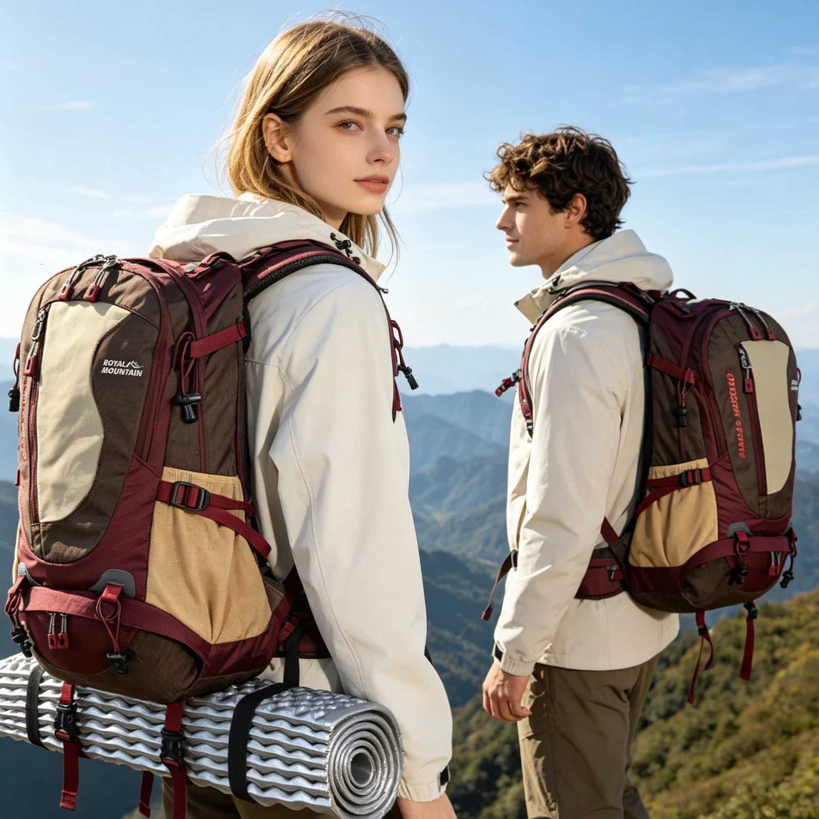 Casual ROYAL Hiking MOUNTAIN 35L Backpack Shoes compartment multi-pockets waist pack chEST water-resistant fabric all H260723 - view 3