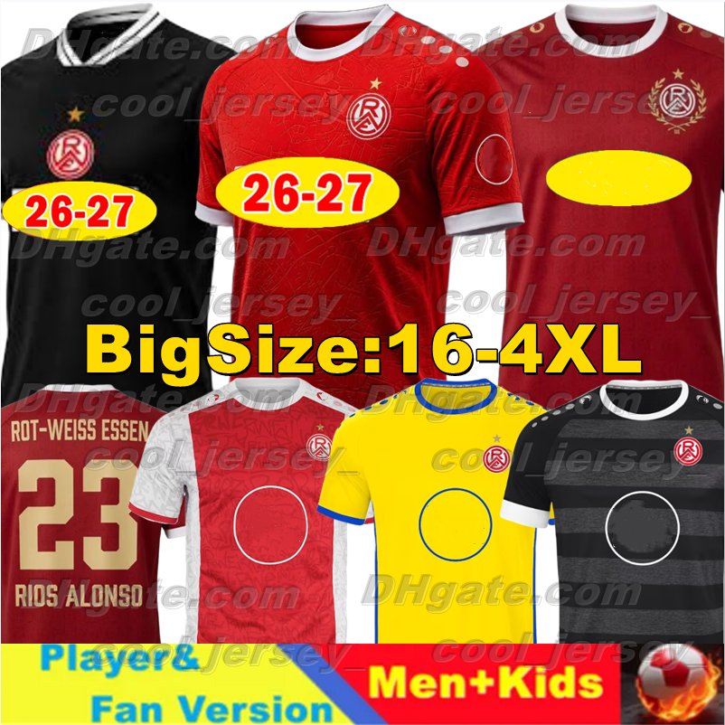 26 27 Maglie Da Calcio Rot-Weiss Essen 100TH Rios Kraulich Alonso 2026 2027 Mag…