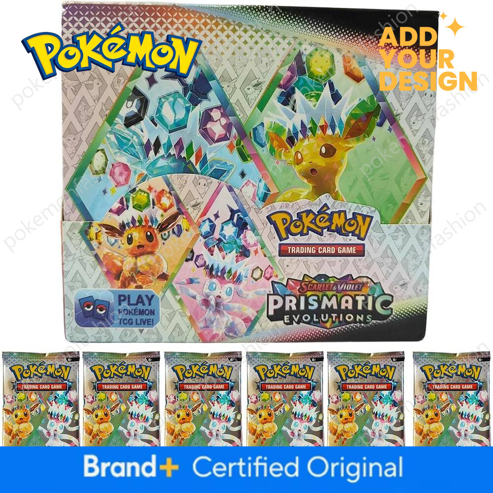 Pokemon card 360Pcs Pokemon Destined Rivals Prismatic Evolutions Scarlet Violet 151 PALDEAN English Booster Battle Transaction Card - view 6