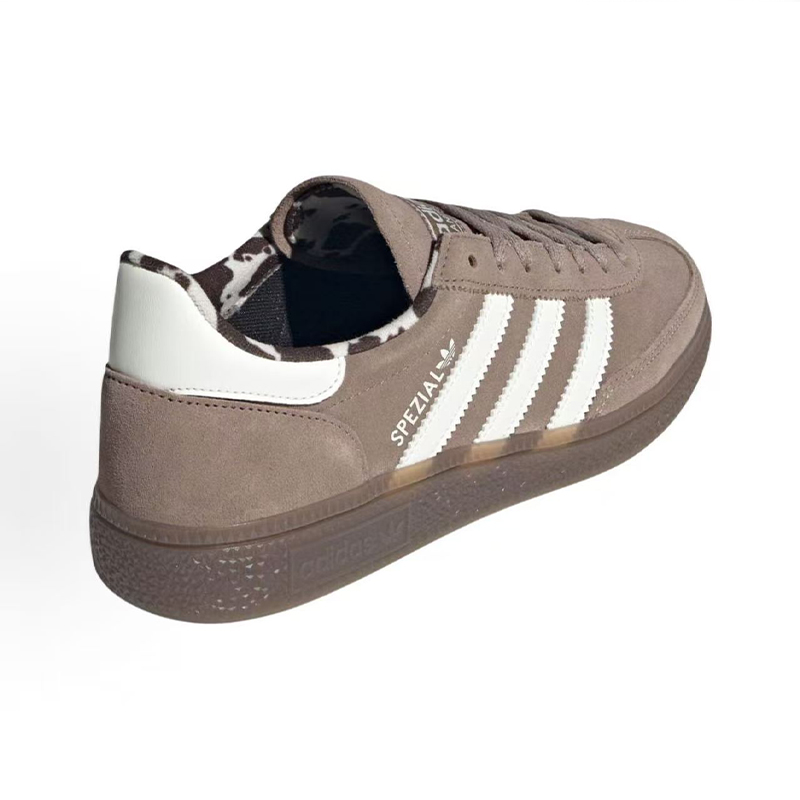 Adidas Designer Shoes Women Originals Handball Spezial Lace Up Sport Sneakers Shoes Casual Running Shoes White-Brown Leopard Print - view 5