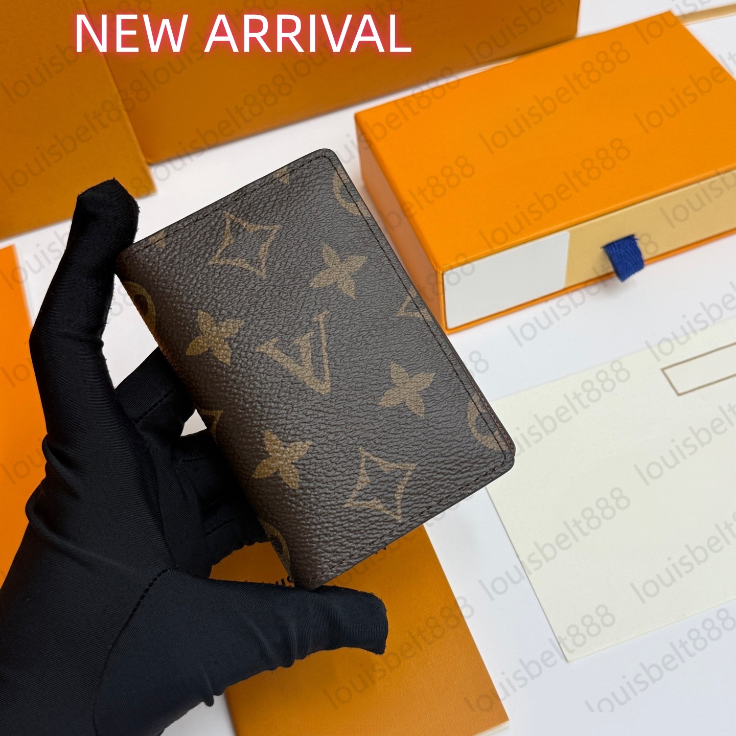 10A Porta Carte Di Design Con Tasca Monogramma Porta Carte Pieghevole Mini Port…