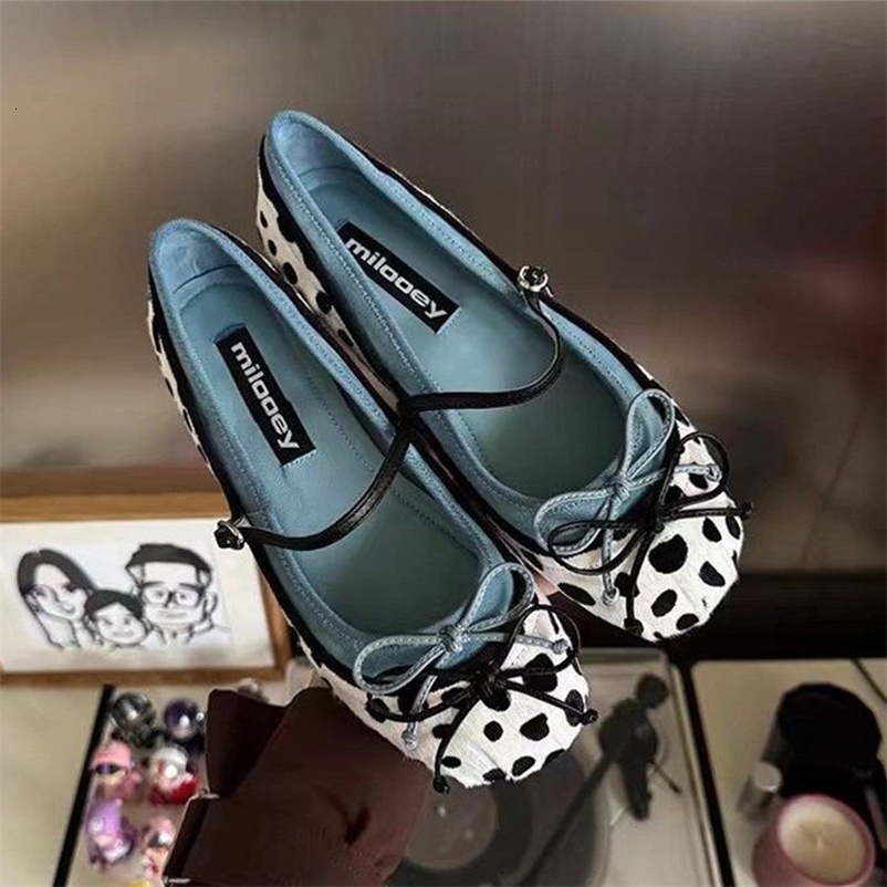 Bow Womens Flats Mary Jane Shoes Elegant Shallow Sandals Summer Loafers Shoes Comfort Dress Walking Mujer Sandalias 260722 - view 4