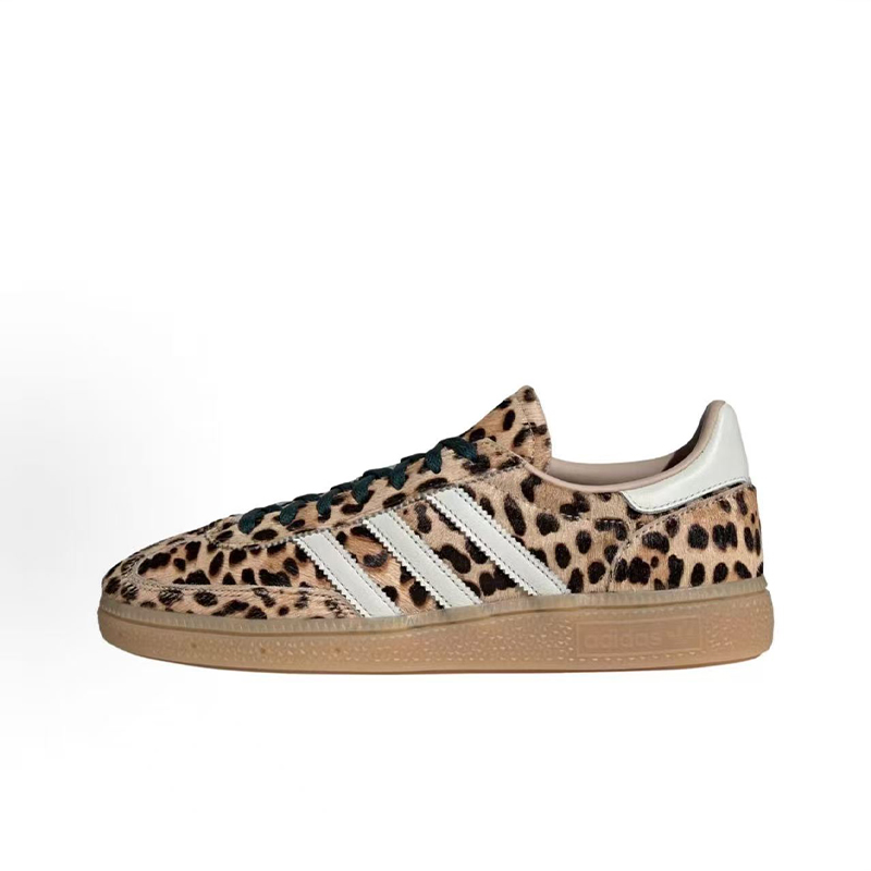 Adidas Designer Shoes Women Originals Handball Spezial Lace Up Sport Sneakers Shoes Casual Running Shoes White-Brown Leopard Print - view 7