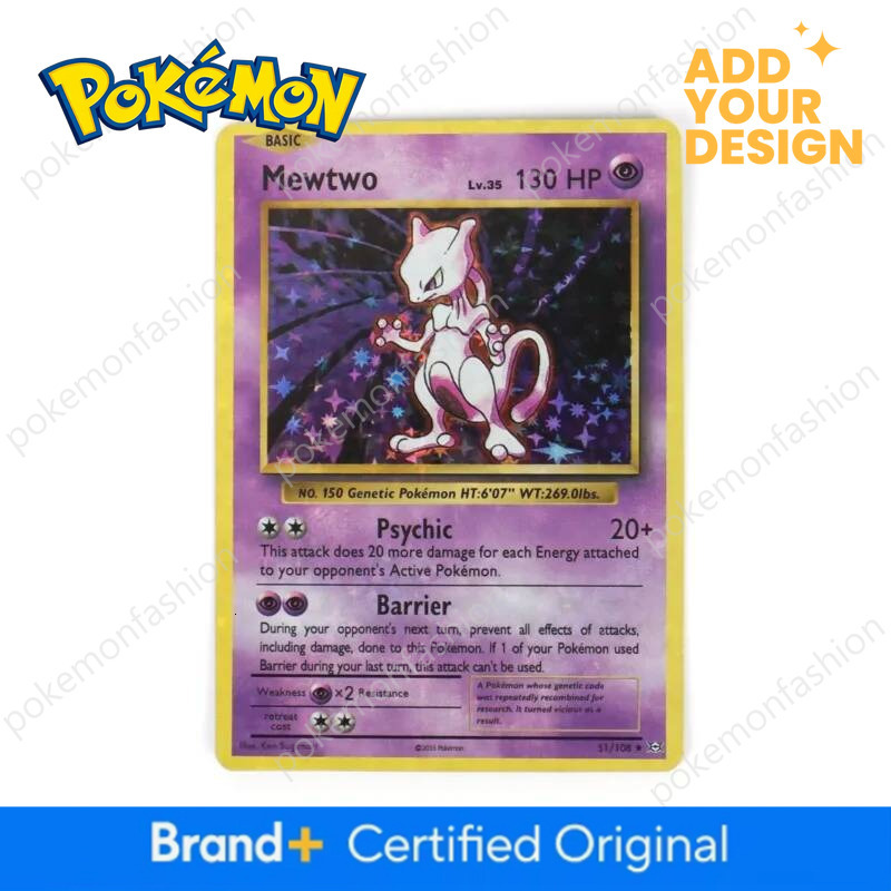 Pokemon card 60/100Pcs English 1996 Year Shining Charizard Pikachu Mewtwo trade Card Kids Pokemon Toy - view 6