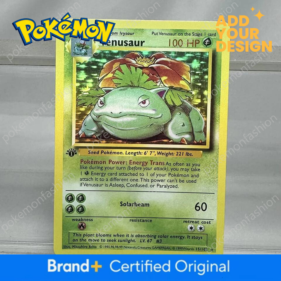 Pokemon card PKM 1st Edition Charizard Blastoise Dragonite 1996 Base Set Single Foil Game Collection PTCG Proxy Cards - view 6