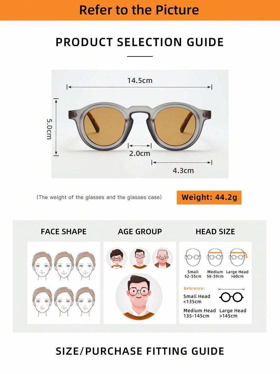 2 Pairs Unisex Retro Round Minimalist Fashion Glasses Suitable For Driving Travel Casual Outdoor Sports Summer Beach Outdoor Activities And Daily Wear - view 6