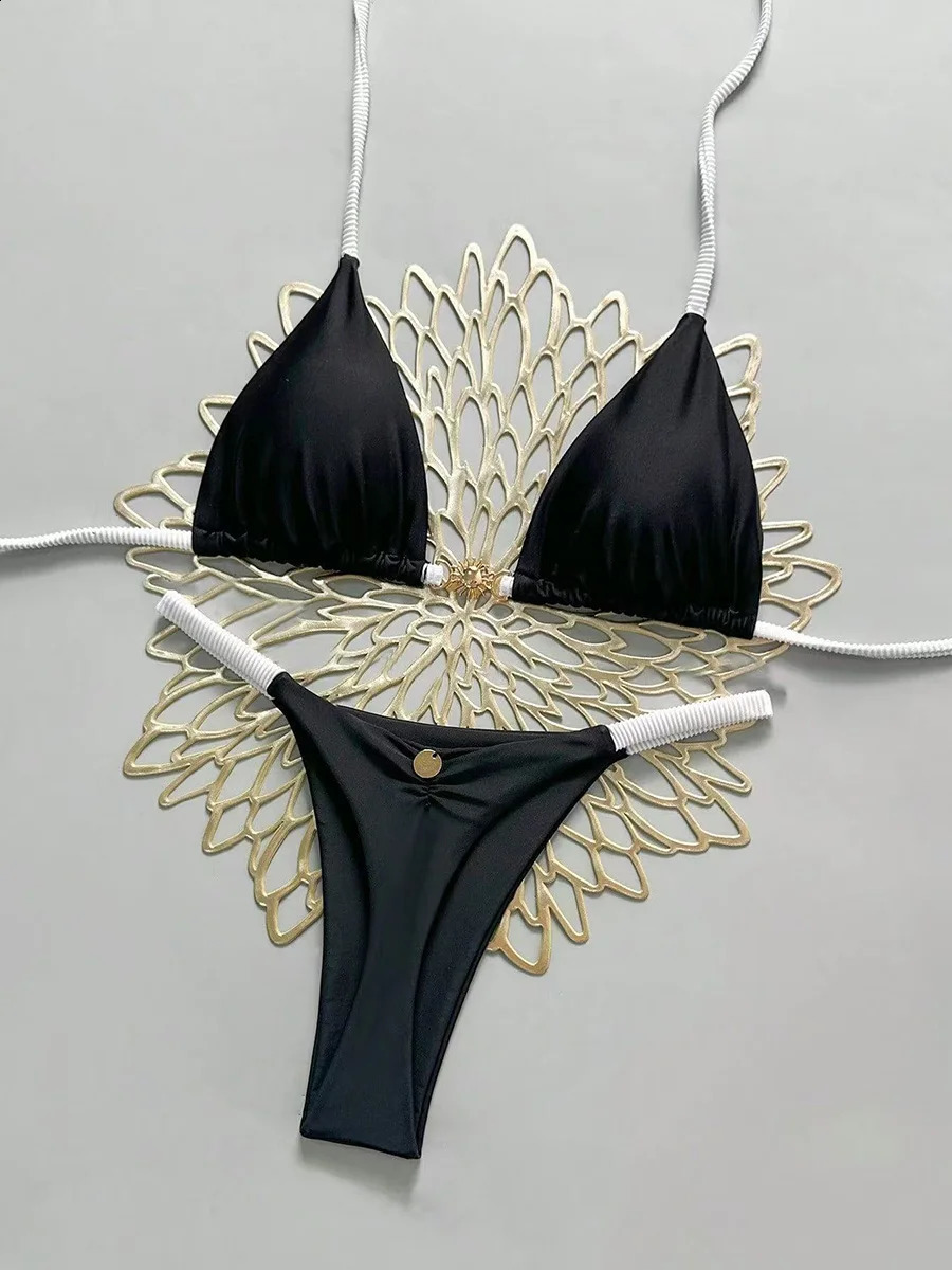 Micro Bikinis 2026 Push Up Women Swimsuits Sexy Swimwear Brazilian Bikini Set Thong Biquini Solid Swimsuit Summer Beachwear 260722BJ - view 6