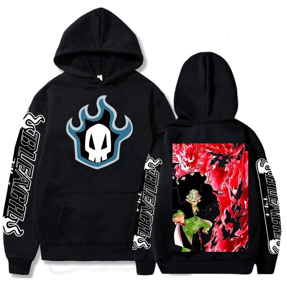 Urahara Kisuke Anime Harajuku Hoodies Gothic Cartoon Manga Mask Boy Graphic Men Women Winter Long Sleeves Sweatshirts 26Y0723 - view 3