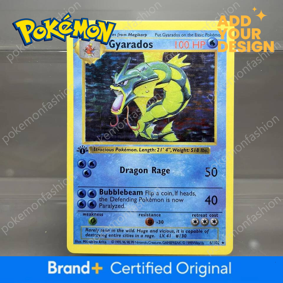 Pokemon card PKM 1st Edition Charizard Blastoise Dragonite 1996 Base Set Single Foil Game Collection PTCG Proxy Cards - view 5