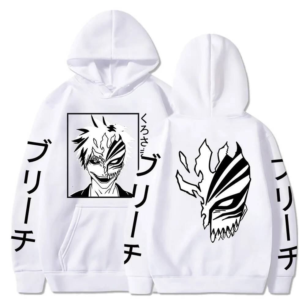 Urahara Kisuke Anime Harajuku Hoodies Gothic Cartoon Manga Mask Boy Graphic Men Women Winter Long Sleeves Sweatshirts 26Y0723 - view 7