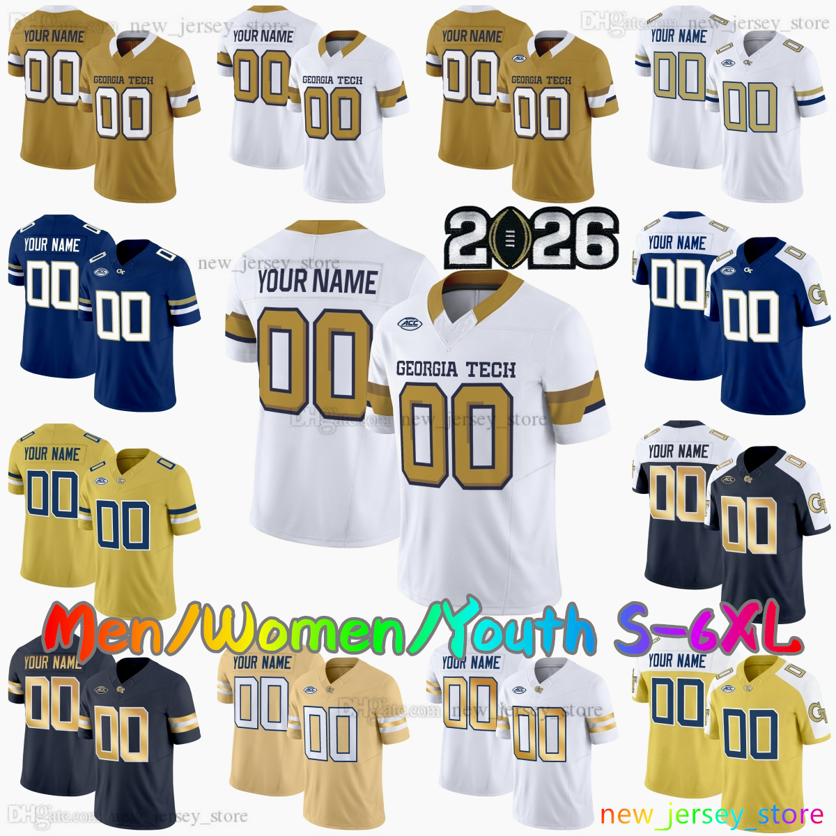 2026-27 Maglia Da Calcio Personalizzata 15 Alberto Mendoza Georgia Tech Giacche…