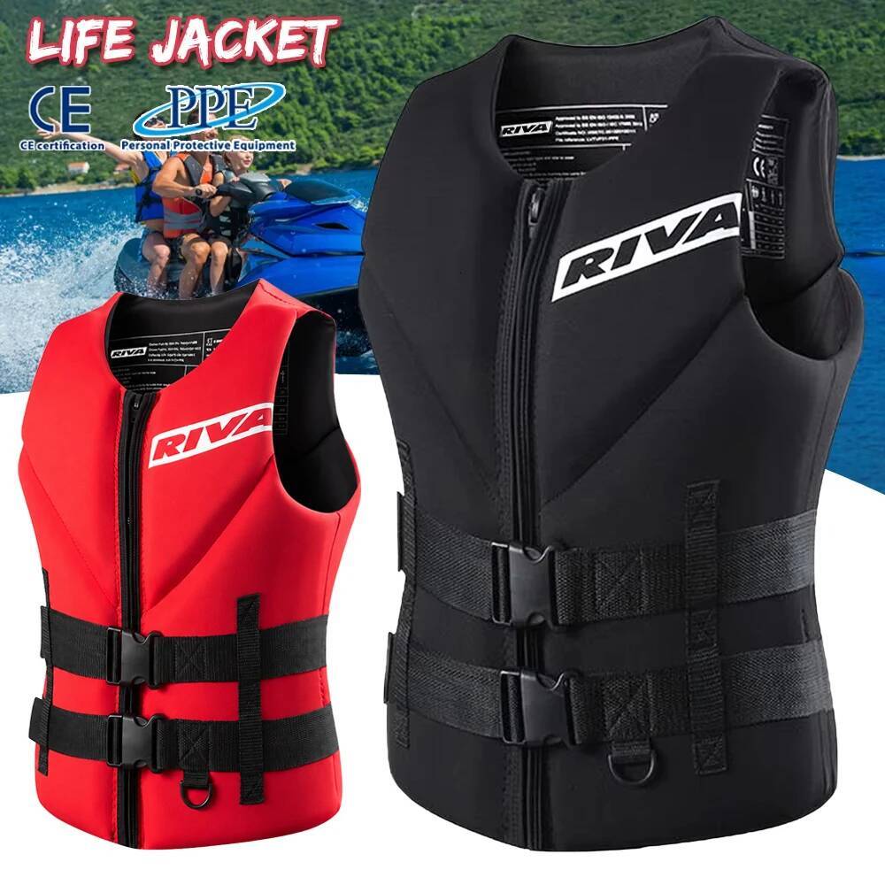 Adults Surf Vest Kayak Wakeboard Motorboats Raft Boat Ski Water Sports Swimming Drifting Rescue Life Jacket 26Y0724