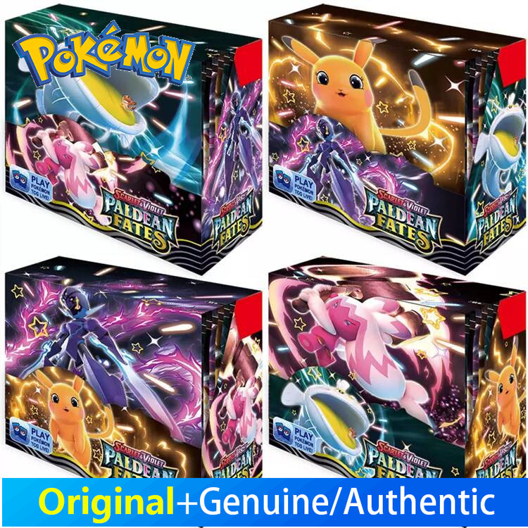 Pokemon Blind Box Vmax Pok Mon Paldean Fates Pack Pikachu Flash Card Inglese
