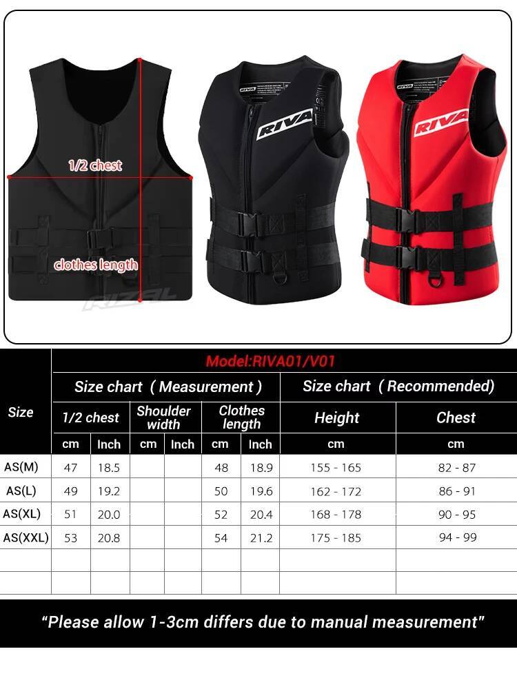 Adults Surf Vest Kayak Wakeboard Motorboats Raft Boat Ski Water Sports Swimming Drifting Rescue Life Jacket 26Y0724 - view 4