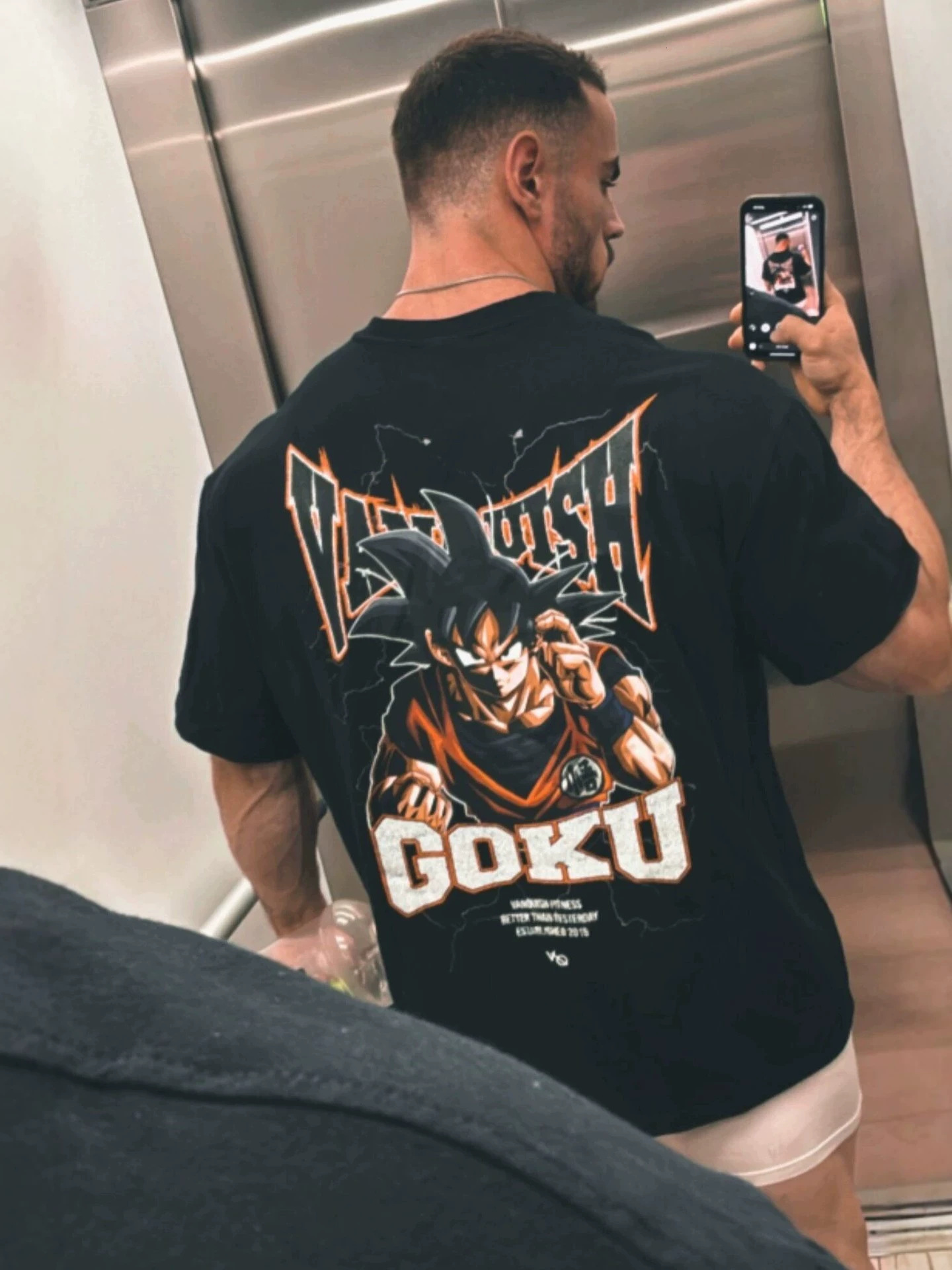 Co-Branded Dragon Ball Style Fitness Clothing Loose-Fitting Short-Sleeve Unisex Sports American-Style Breathable Running Muscle T-Shirt - view 5