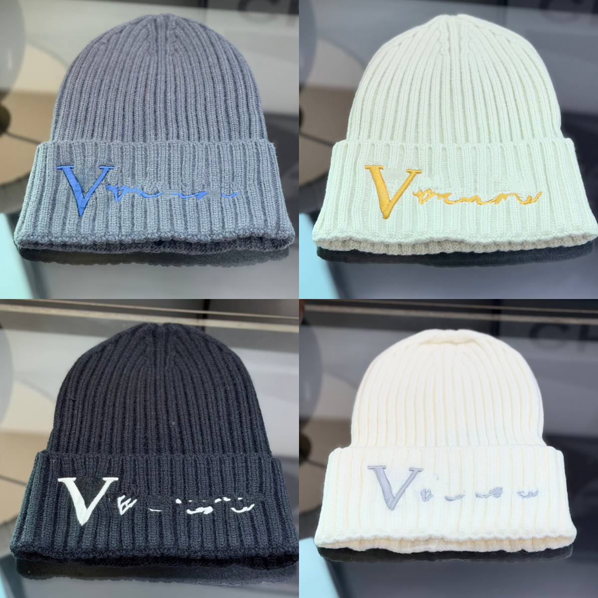 Berretto Bianco Berretto Con Strass Berretto Firmato Berretto Firmato Berretto Con Teschio Berretto Berretto Invernale Di Lusso Cappelli Invernali D-image