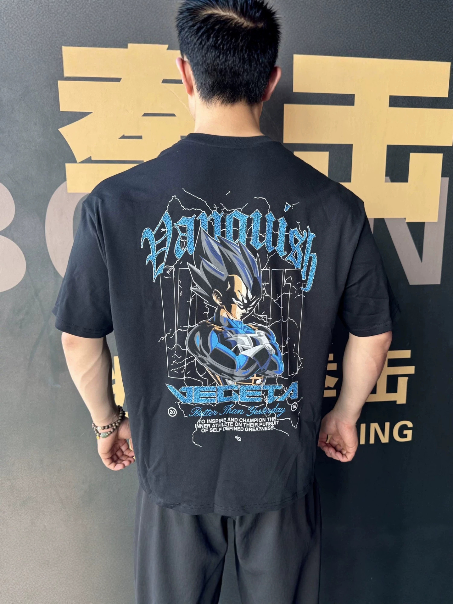 Co-Branded Dragon Ball Style Fitness Clothing Loose-Fitting Short-Sleeve Unisex Sports American-Style Breathable Running Muscle T-Shirt - view 4