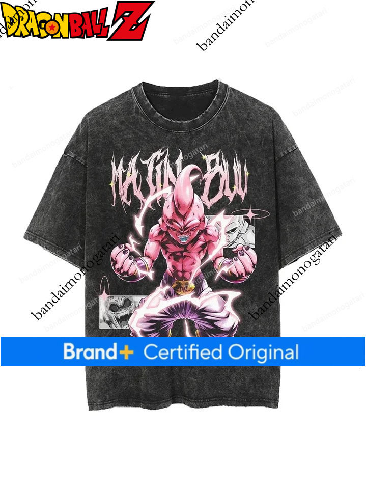 Anime Dragon Ball Cosplay Washed Short Sleeve Loose Casual Sports Fitness T-shirt for Men Harajuku 059f - view 5