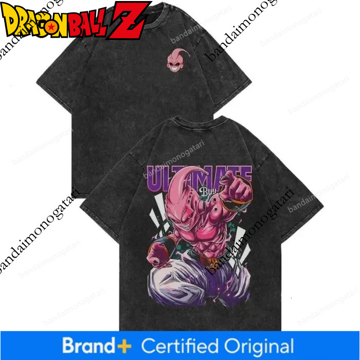 Anime Dragon Ball Cosplay Washed Short Sleeve Loose Casual Sports Fitness T-shirt for Men Harajuku 059f - view 4