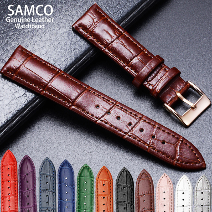 Premium Genuine Leather Watchbands 121416181920212224 mm Watch Band Strap High Quality Wrist Belt Bracelet Tool 260724