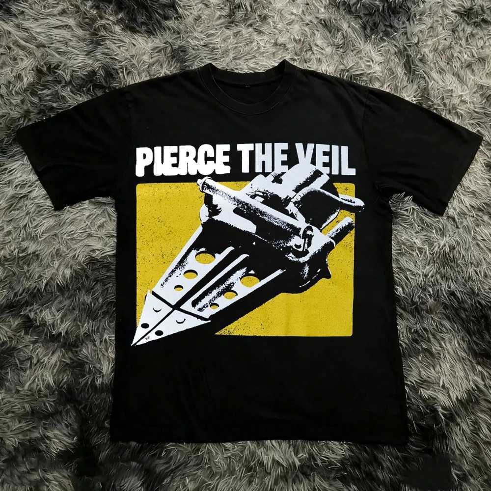 T-Shirt Pierce The Veil Vintage Rock Concert Merch Vintage Graphic Tee Alternative Metal Music Apparel Unisex Fan Gift Tee Tops J260724 - view 7