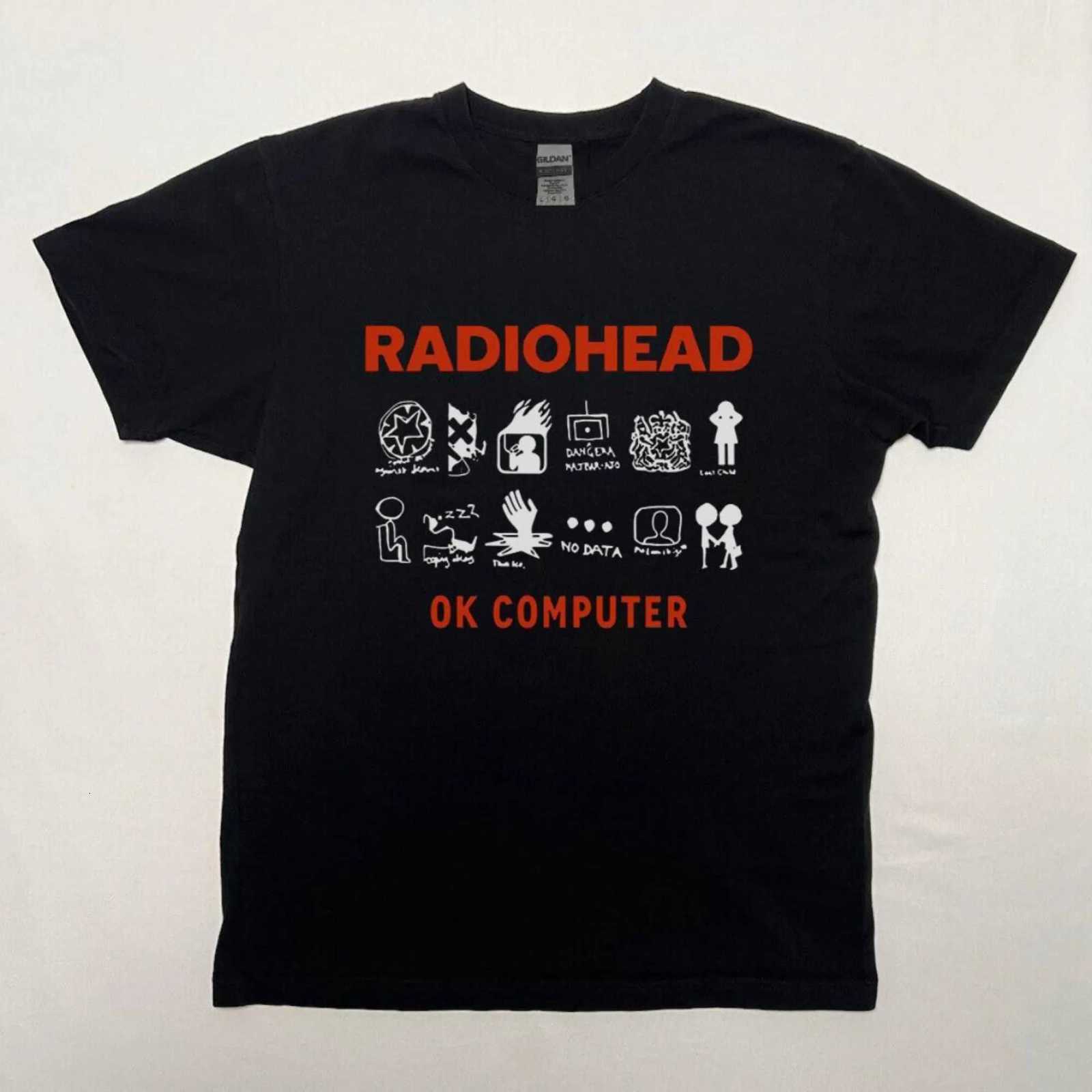 Men Hot Selling Vintage Summer Radiohead TShirt The Bend Album Band Copy Pattern Mens Print Rock Hip Hop Artist Street Life Top J260715 - view 4