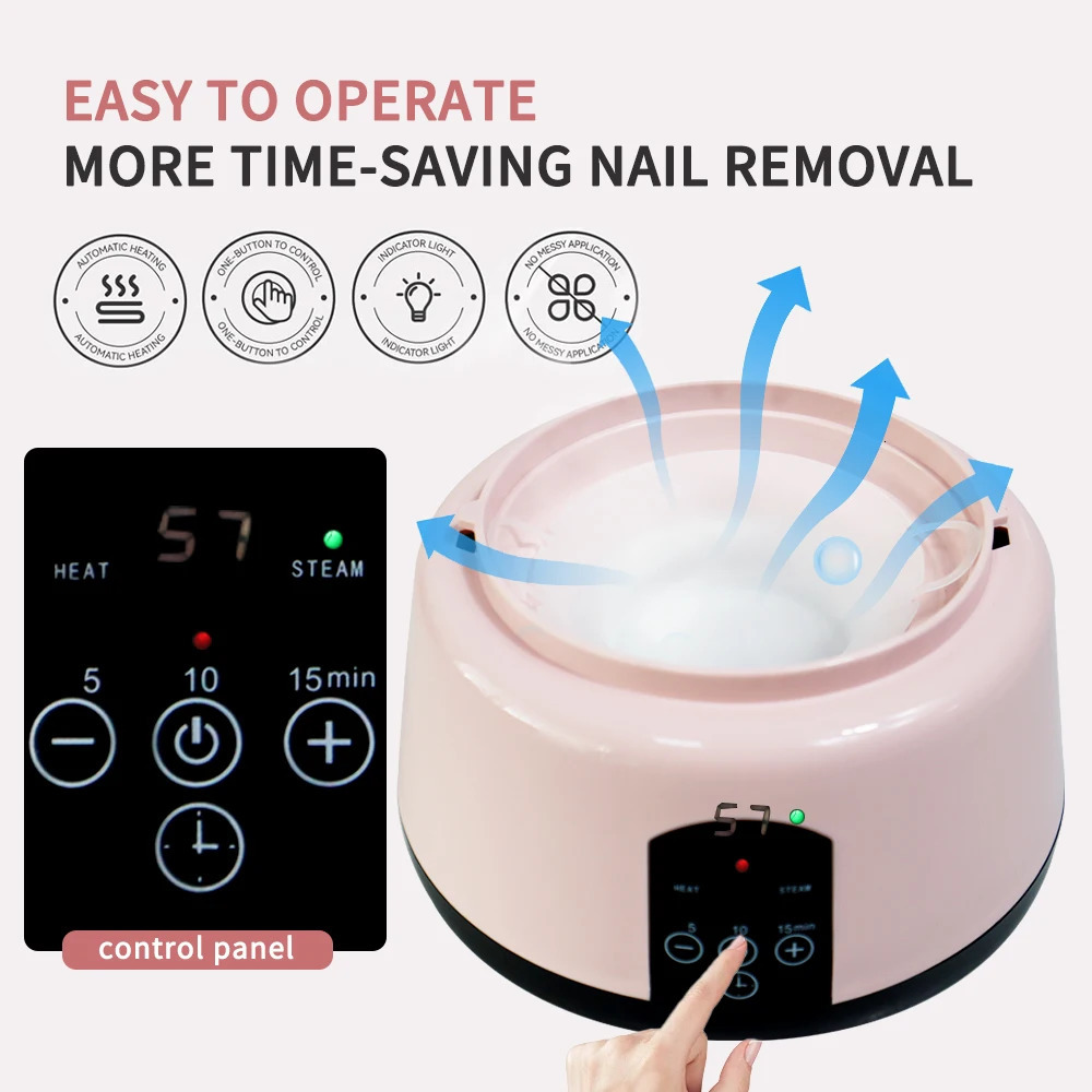 Electric Nail Gel Remover Acrylic Automatic Nail Steamer Portable One-Handed Gel Polish Fast Soaking Off Device for Home Salon 260724 - view 4