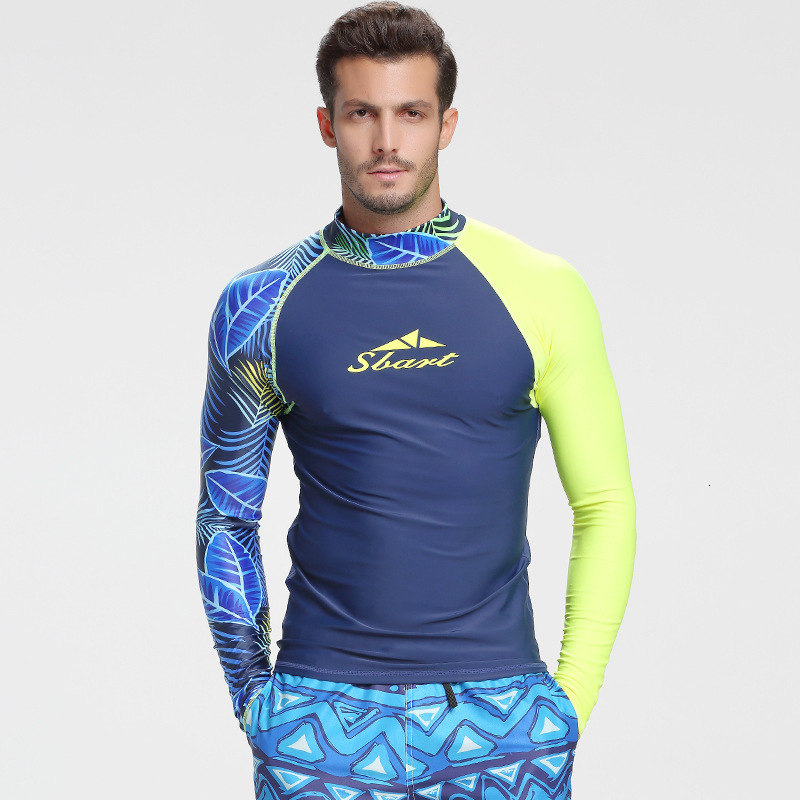 Sharkbat Mens Two-Piece Diving Suit Long Sleeve Sun Protection Swimsuit Mens Surfing Suit Snorkeling Suit Long Sleeve Swimsuit Set 260302 - view 5
