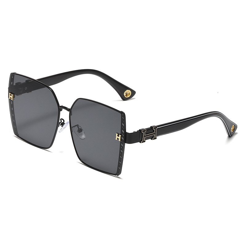 Luxury Brand Designer Sunglasses Sunglasses For Women, UV Protection, Large Frame, Summer, High-End, Internet Celebrity, New Style, Big Face, Slimming - view 6